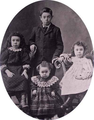 [Four children of John R. UTTLEY and Catherine Birmingham]